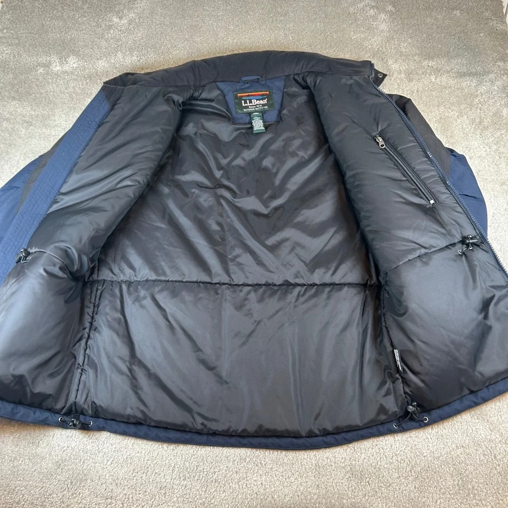 NWT‎ LL Bean Winter Parka Mens Small Navy Thinsulate LiteLoft Teflon HT Jacket